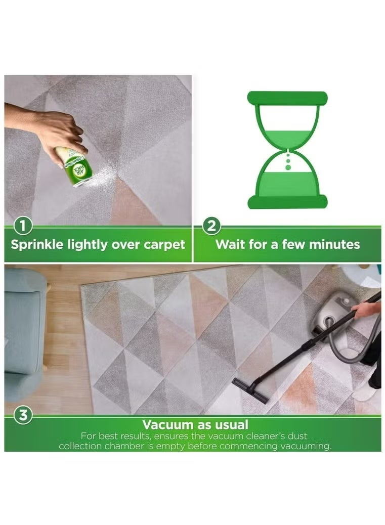 Air Wick Carpet Fresh, Neutralises Odour, Fragrances the Air, Freshens as you Vacuum, Easy to Use Carpet Powder Deodoriser, Country Vanilla Fragrance, 500g - Image 3
