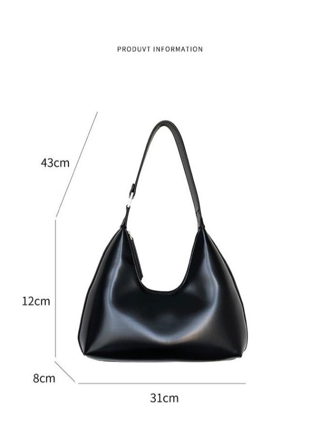 Niche Bag Women's Simple Crescent Shoulder Handbag  - Image 2