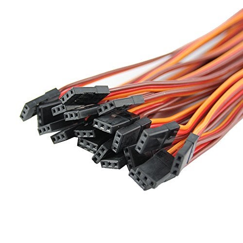 OliYin 20pcs 5.90inch 22awg 60 Cores Male to Male Lead Plug Servo Extension Wire Cable Line for RC Model Aircraft Stranded Futaba JR - Image 4