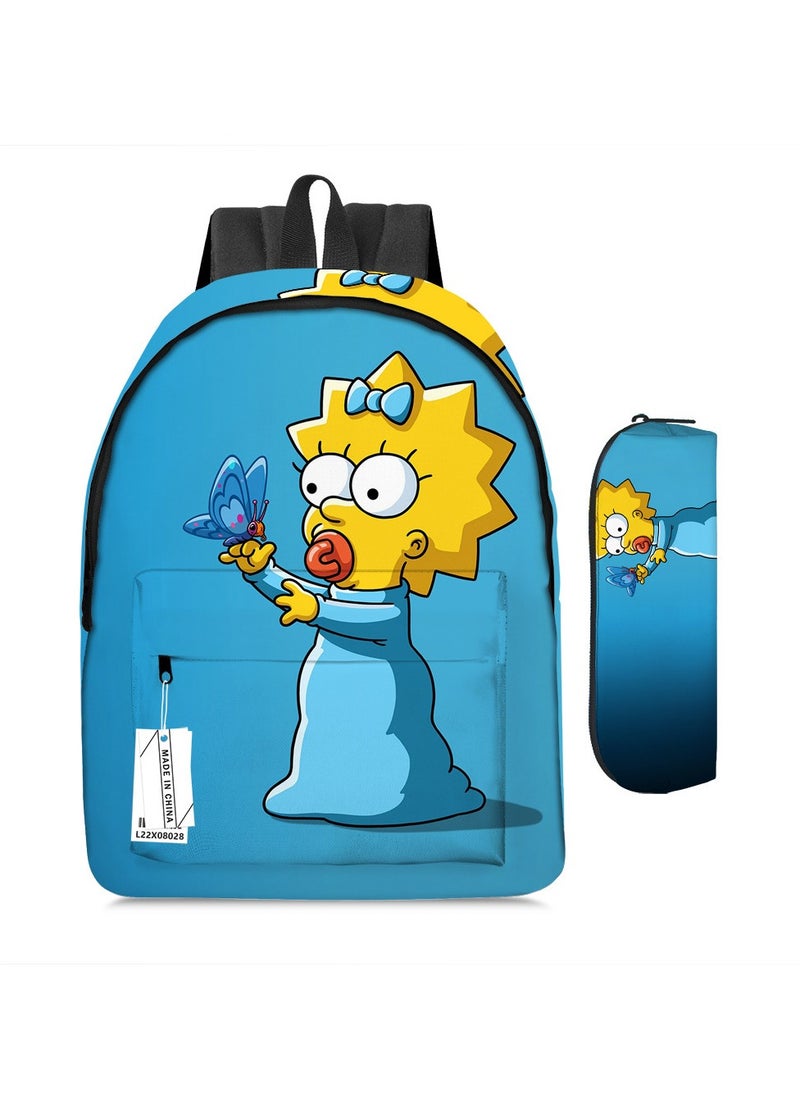 Generic - Anime cartoon backpack two piece set - Image 1