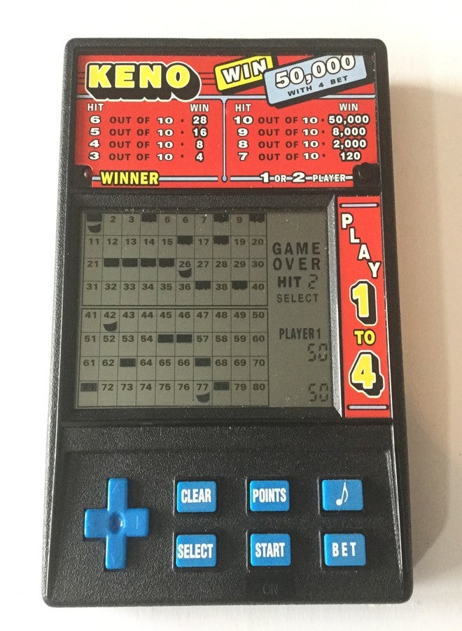 Radica 1480 Handheld Video Game~ Keno/ Lotto Win 50,000 1 to 4 - Image 3