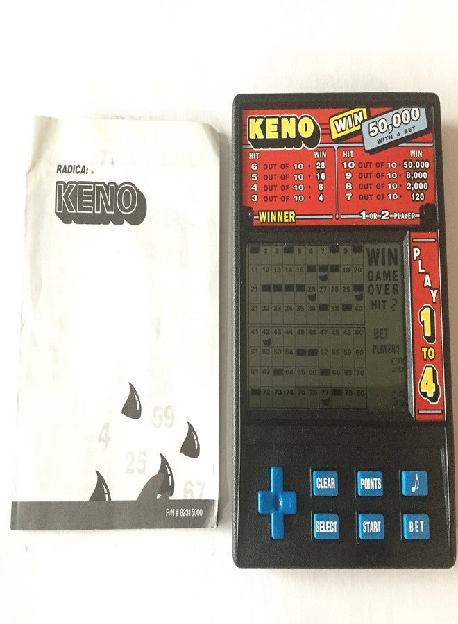 Radica 1480 Handheld Video Game~ Keno/ Lotto Win 50,000 1 to 4 - Image 1