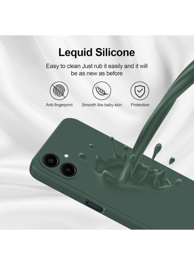 ACLIX Premium Liquid Silicone Case for Samsung Galaxy A07 Slim Fit, Soft Touch with Microfiber Lining & Enhanced Camera Protection - Durable & Anti-Fingerprint | Dark Green - Image 2