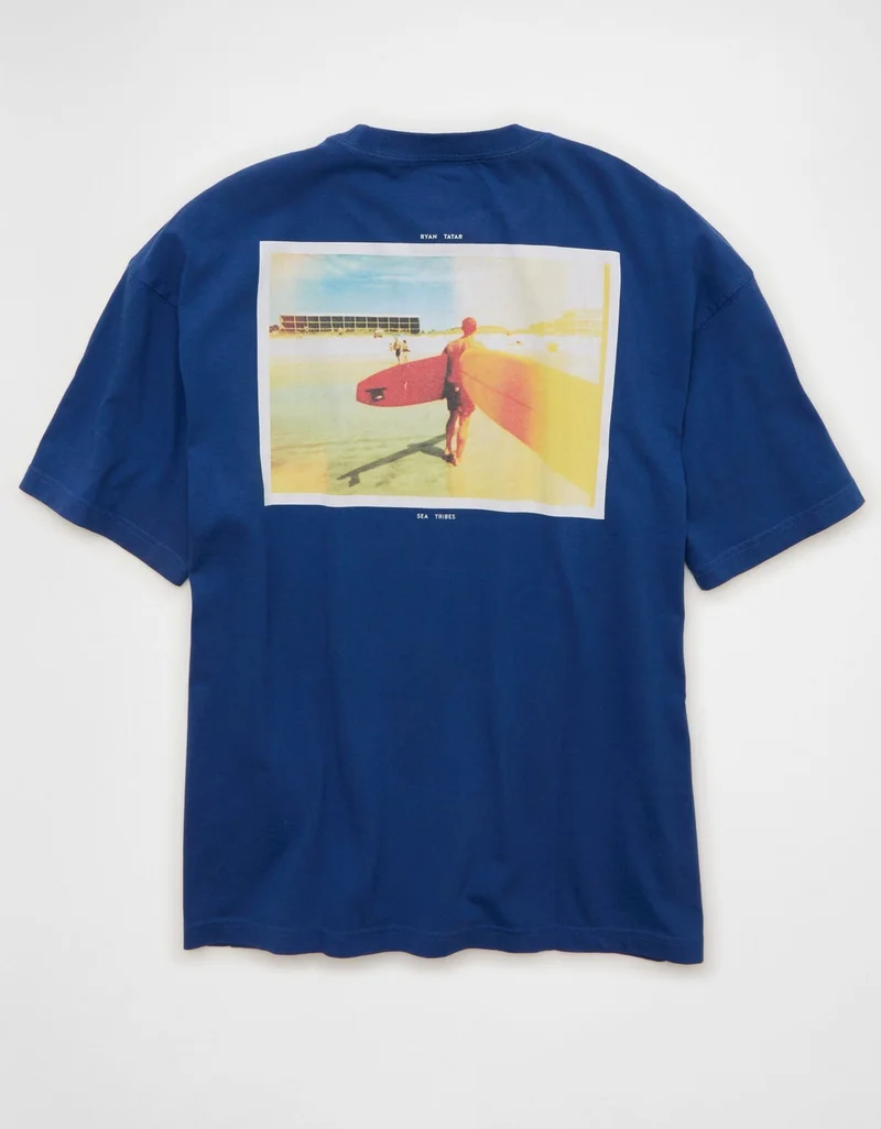 American Eagle AE Boxy Destination Graphic T-Shirt