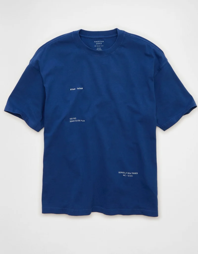 American Eagle AE Boxy Destination Graphic T-Shirt