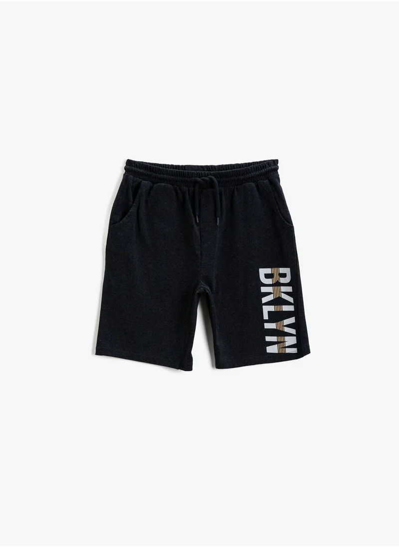 كوتون Printed Shorts Drawstring