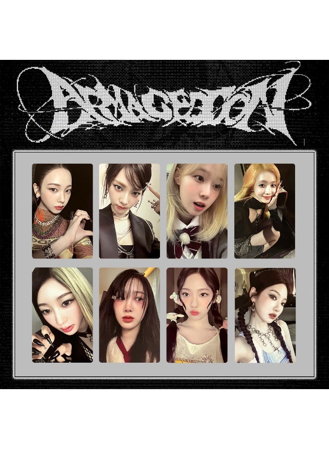 NIBEMINENT 8 Pcs Kpop AESPA Armageddon Lomo Cards Card For Fans Collection Gifts - Image 1