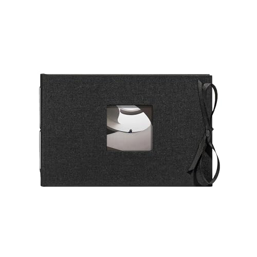 Kolo Noci Small 4x6 Photo Album, Holds 24 Photos, Ideal for Weddings and Baby Books, Black - Image 1