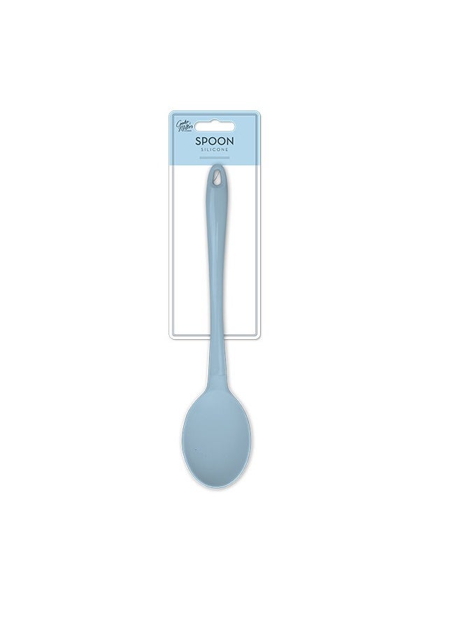 Cooke & Miller Pastel Silicone Solid Spoon: Heat Resistant, Flexible, Non-Stick, Easy to Clean, Dishwasher Safe, Comfortable Grip, Stylish, Versatile  - Image 3