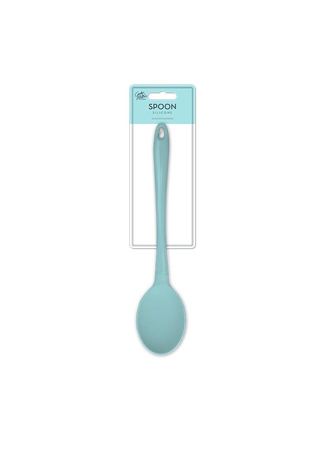 Cooke & Miller Pastel Silicone Solid Spoon: Heat Resistant, Flexible, Non-Stick, Easy to Clean, Dishwasher Safe, Comfortable Grip, Stylish, Versatile  - Image 4