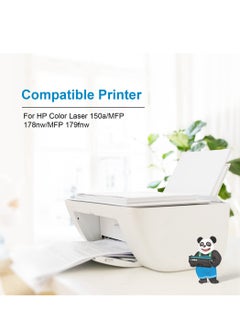 Asta ASTA 117A W2072A 178nw 179fnw Toner Compatible For HP Color Laser 150a Printer W 2072 117 A 178 179 150 nw fnw Yellow Y Toner Cartridge Laserjet pr Office Consumable Replacement High Yield Premium  - Image 3