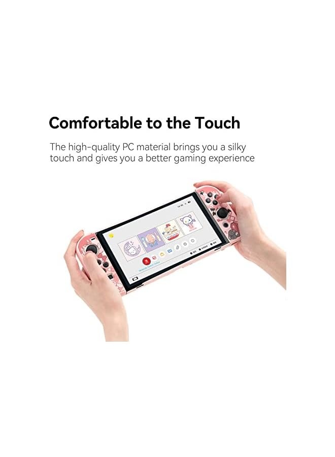 بروماس حافظة حماية نحيفة متوافقة مع نينتندو سويتش OLED وJoy-Con - ممتصة للصدمات ومضادة للخدش - أرنب - Image 3