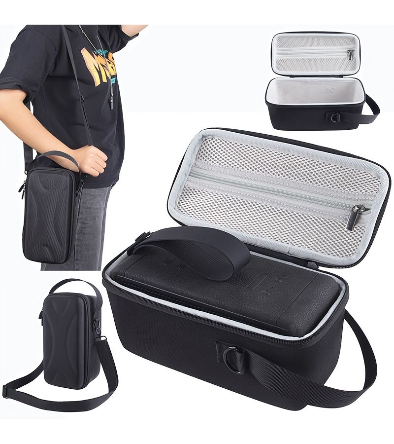 Carrying Case For Marshall Middleton Speaker With Shoulder Strap Black Gray - Image 4