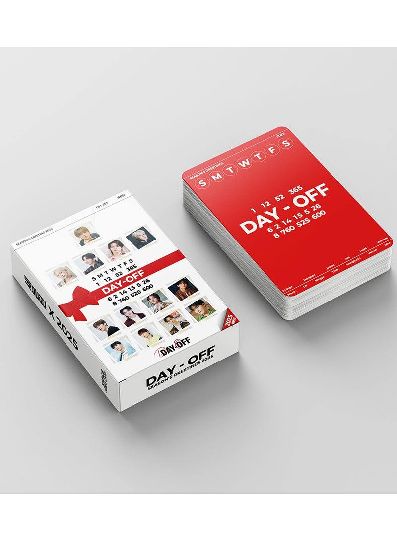 55Pcs SEVENTEEN DAY-OFF LOMO Cards 2025 SEASON'S GREETINGS  ALbum PhotoCards K-pop SEV Collectors Poster - Image 3