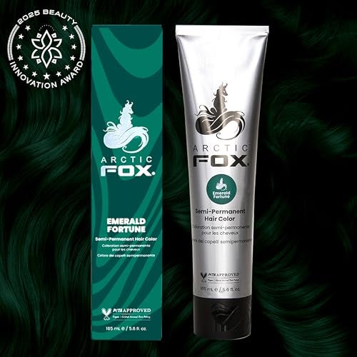 Arctic Fox SemiPermanent Hair Color Dye Emerald Fortune Vibrant Teal Green Vegan CrueltyFree AmmoniaFree Hydrating Formula For All Hair Types 56 Fl Oz Pack of 2 - Image 3