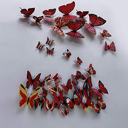Rangoli Butterfly Wall Stick or Magnet for Home, Office, Kids Room Décor Self Adhesive Removable PVC. Design-7 - Image 2