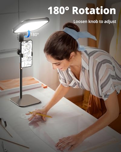 UBeesize Zoom Lighting for Computer, Video Conference Lighting for Video Calls, Desk Light with Stand and Phone Holder for Webcam, Home Office, Podcast, Online Meetings, Live Streaming - Image 3