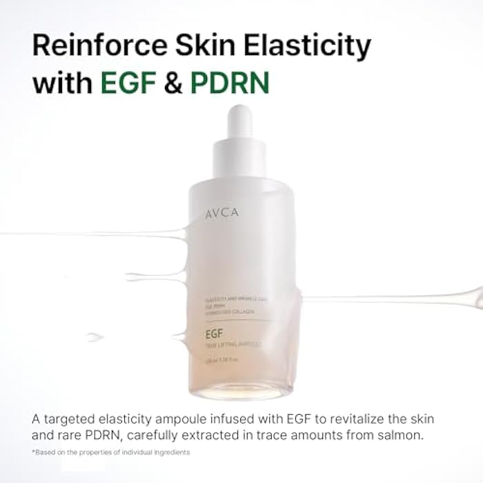 AVCA EGF & PDRN Lifting Serum 100ml(3.38 fl. oz) – Firming & Elasticity Support with Hydrolyzed Collagen + Panthenol, Improves Look of Fine Lines, K-Beauty - Image 2