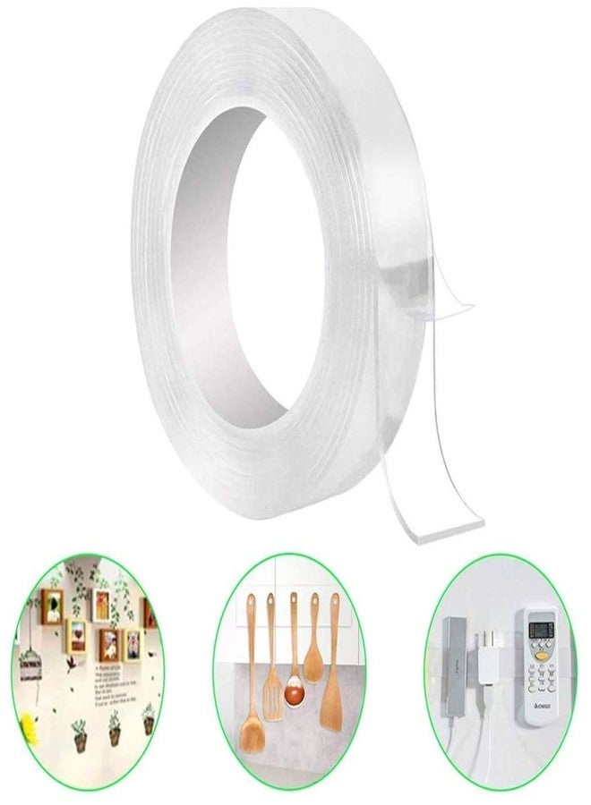 SKYLIT Grip Tape Universal Sticker The Best Tape Indoor Outdoor, Feel Free to Remove, Washable, Reusable Silicone Anti-Slip Strong Adhesive Multi-Functional Sticky Strips Gel Tape, Transparent (3mm) - Image 1