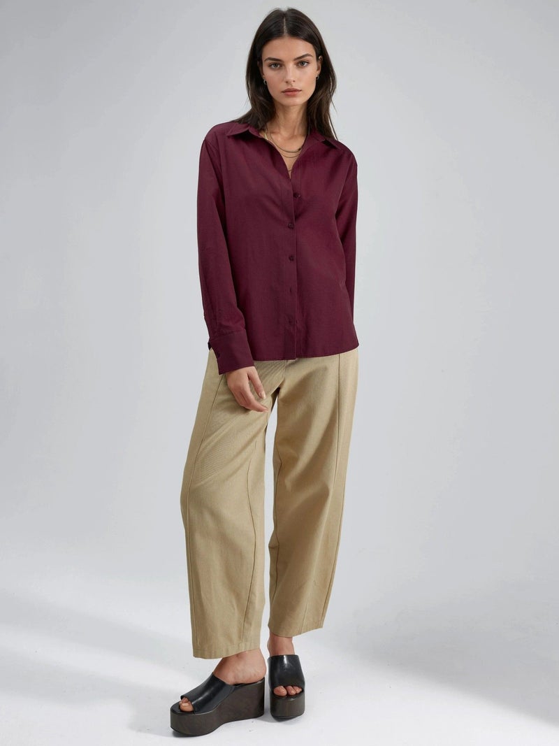 BUSEM Button-Up Relaxed Fit Shirt - Image 5