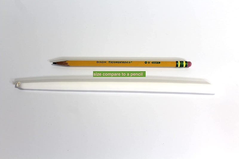 Patrician (10in Tall x 1/2'' Diameter) White Hand Dipped Skinny Taper Candles, Set of 12 - Image 4