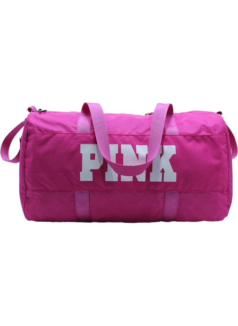 SportQ - Gym bag for women and men, a bag with the letters “Pink” pattern made of Oxford cloth, a large-capacity crossbody bag, a sports duffle bag, a shoulder bag for training, travel and yoga, by SportQ - Image 1