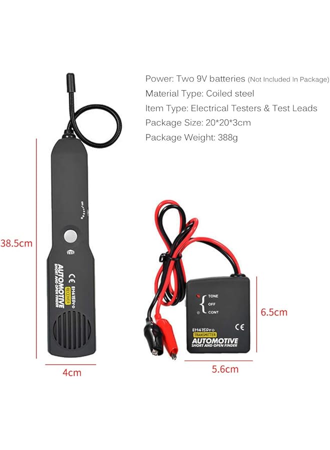 فيستنايت جهاز اختبار الدوائر الكهربائية للسيارات، أداة تحديد الدوائر القصيرة المفتوحة، أداة تتبع أسلاك السيارة، أداة اختبار تشخيص الدوائر الكهربائية للسيارات - Image 5