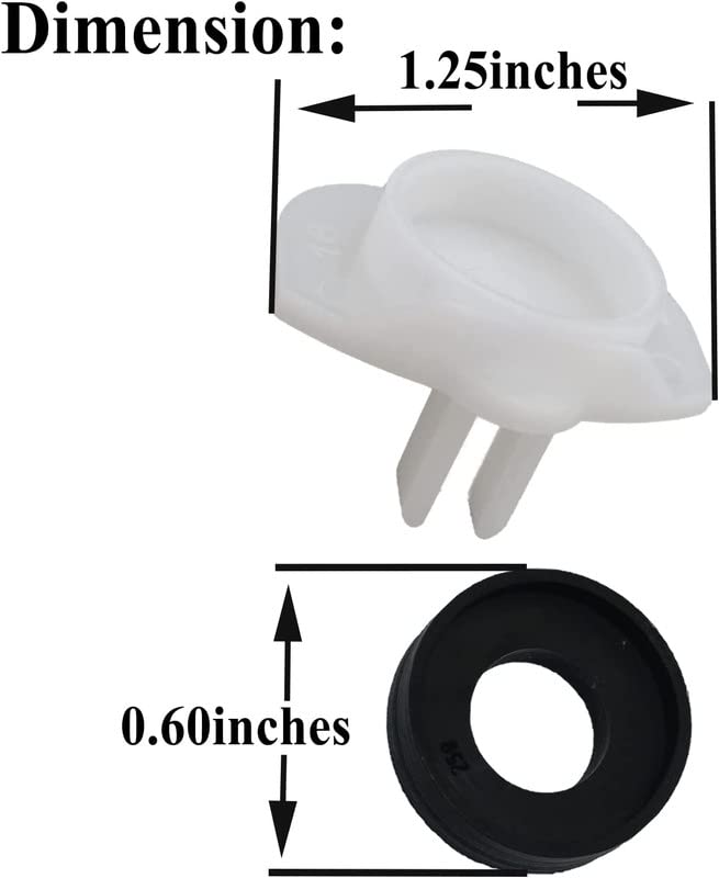 Gugaguga 3Pcs 101237 Oem For Moen Cup Seal & Diverter Gate For Plumbing Fixture Or Faucet  3800 Tub Spout Replacement Part - Image 2