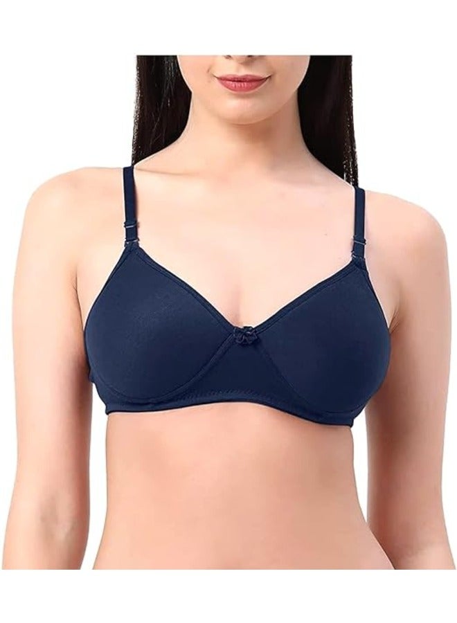 Love Bell Love Bell Women's Everyday Padded Bra Full Coverage Premium Cotton Lovebell Woman Wirefree T-shirt Bra - Image 1