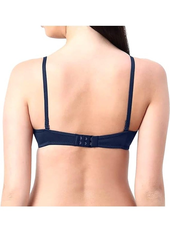 Love Bell Love Bell Women's Everyday Padded Bra Full Coverage Premium Cotton Lovebell Woman Wirefree T-shirt Bra - Image 3