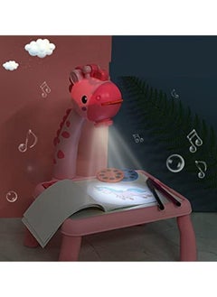 Generic Kids Drawing Projector Table Giraffe with Light Music Smart Projector Sketcher Desk Learning Projection Painting Machine  - Image 5