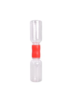 Kindergarten Making Tornado Science Experiment Toy Water Vortex Demonstrator Connector Material Teaching Aid-Specifications:Red Connector 2 Bottles Plus 1 Pigment