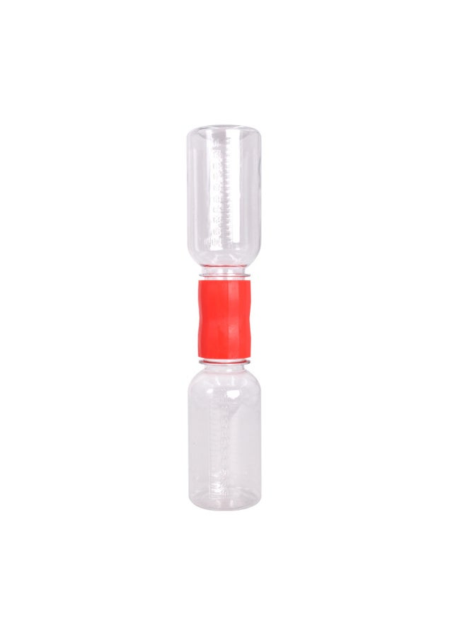 Generic - Kindergarten Making Tornado Science Experiment Toy Water Vortex Demonstrator Connector Material Teaching Aid-Specifications:Red Connector 2 Bottles Plus 1 Pigment - Image 1