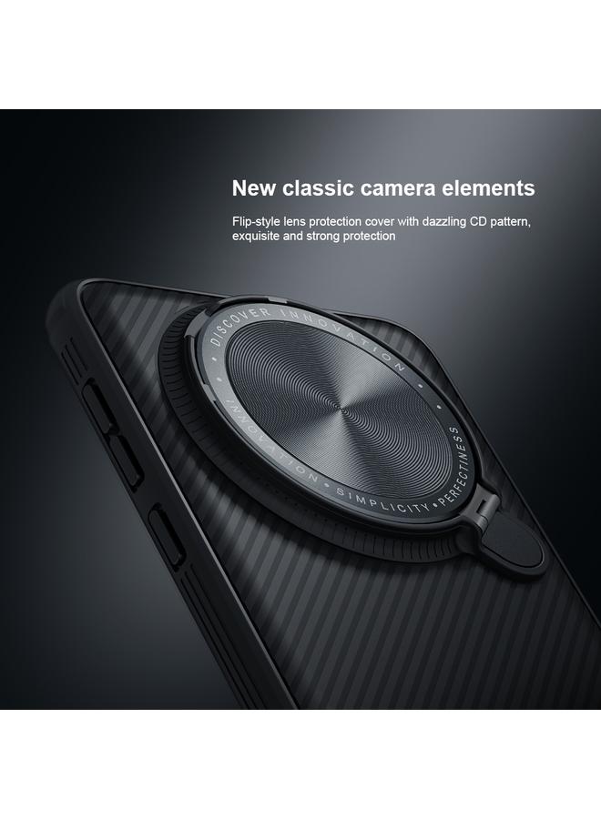 نيلكين جراب لهاتف Huawei Mate 60 Pro/60 Pro+ أسود اللون مع مرآة وغطاء خلفي منقوش بنقشة CD - Image 4
