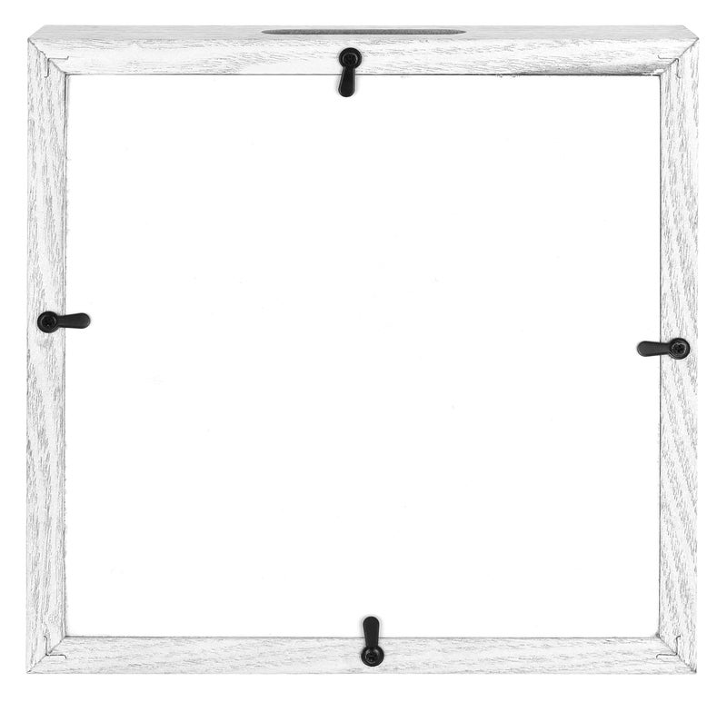 MCS Saving for a Unicorn Fund Bank Shadowbox  White Woodgrain 8x1.5x8 inches - Image 5