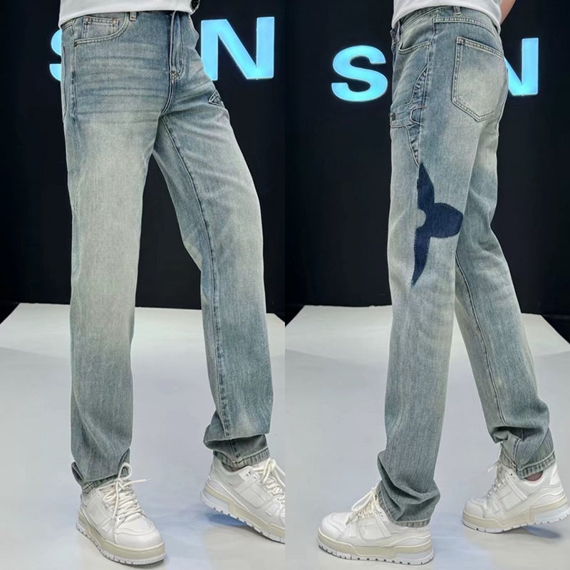 Unisex Classic Denim Jeans Loose Fit Daily Outdoor Wear - Image 2