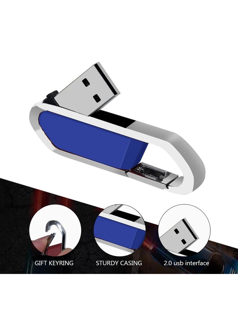 AROAQ USB Flash Drive, Portable Metal Thumb Drive with Keychain, USB 2.0 Flash Drive Memory Stick, Convenient and Fast Pen Thumb U Disk for External Data Storage, (1pc 64GB Red)  - Image 4