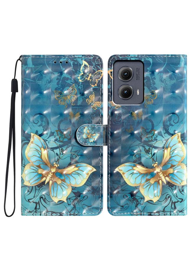 اس-توب جراب لهاتف موتورولا إيدج 2024، جراب جلدي بنمط ثلاثي الأبعاد - Image 1