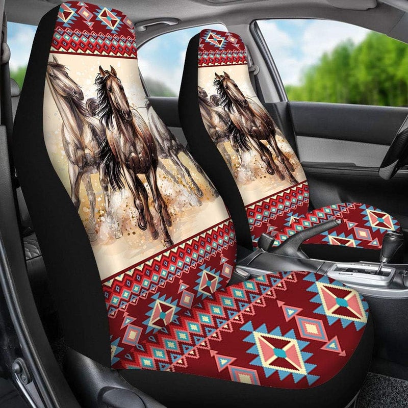 LedBack Native Tribal Horse Print Seat Covers - Image 1