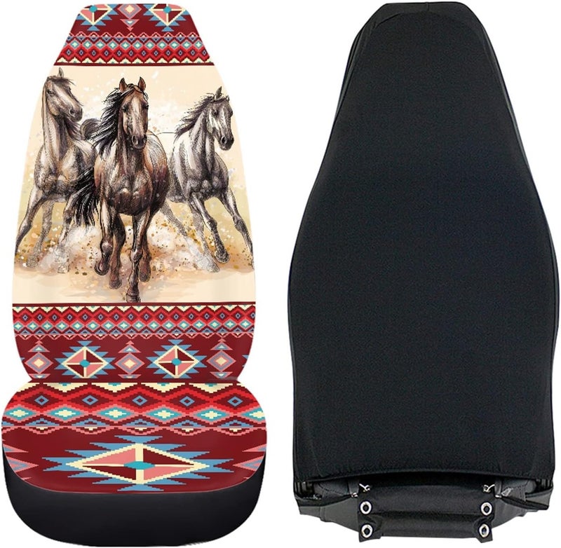 LedBack Native Tribal Horse Print Seat Covers - Image 4