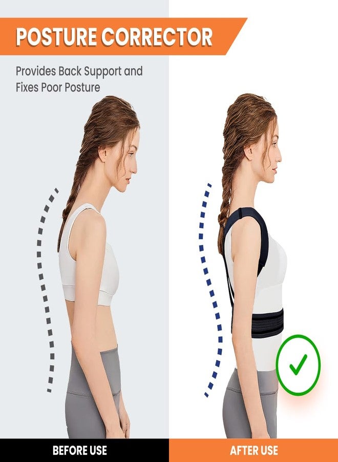 Sifoz Free Size Posture Corrector for Men & Women | Breathable Back & Shoulder Support Belt | Helps Improve Posture & Reduce Back Pain - Image 5
