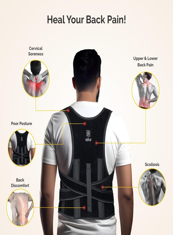 Sifoz Free Size Posture Corrector for Men & Women | Breathable Back & Shoulder Support Belt | Helps Improve Posture & Reduce Back Pain - Image 3