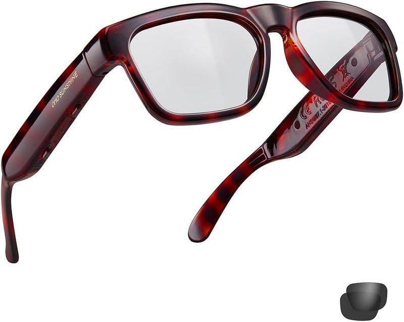OhO sunshine Smart Glasses Unisex,Transitional Polarized Glasses with Bluetooth Speaker,Athletic/Outdoor UV Protection and Voice Control - Image 1