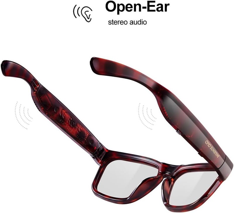 OhO sunshine Smart Glasses Unisex,Transitional Polarized Glasses with Bluetooth Speaker,Athletic/Outdoor UV Protection and Voice Control - Image 3
