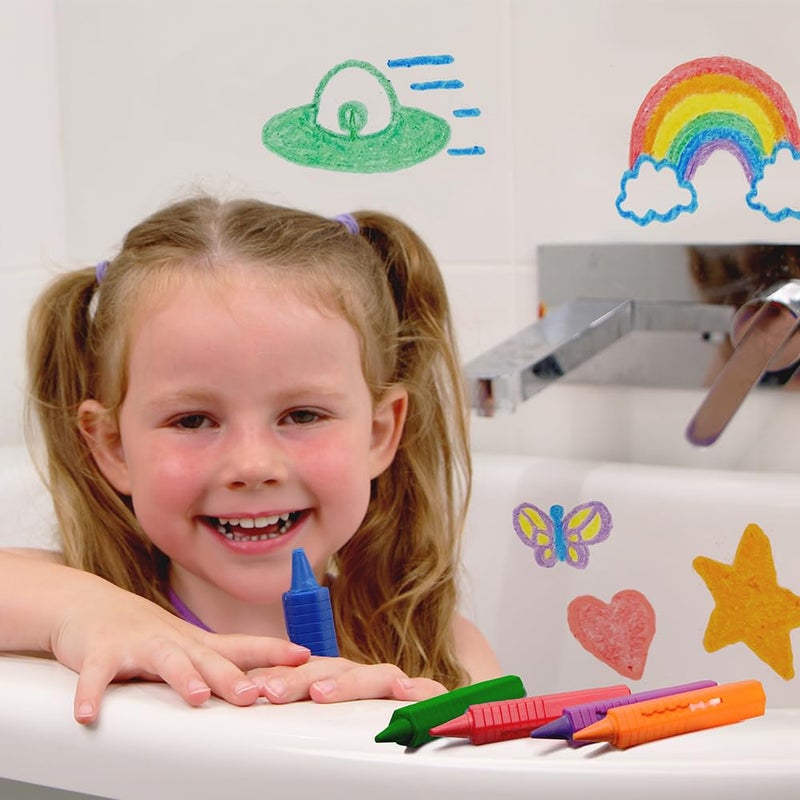 Zimpli Kids 6 Large Bath Toys for Kids, Colourful and Washable, Creative Shower Toys, Bath Fun - Image 2