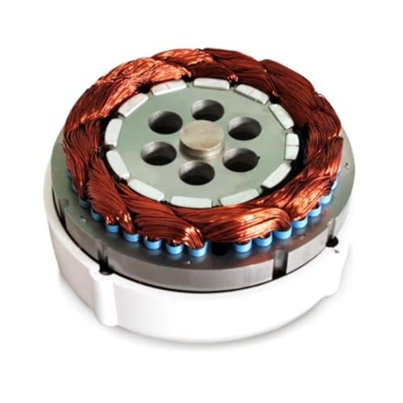 8000W Low Speed Gearless Permanent Magnetic Generator 24V 48V 220V Portable Vertical Spiral Wind Turbine Generator Kit with Base - Image 3