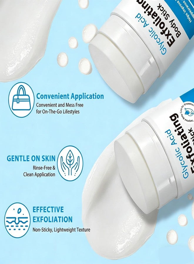 teerova Exfoliating Body Stick with Glycolic Acid, Solid Non-Sticky No resin Formula, Smooth & Soft Nourish Dry Rough Skin - Image 5