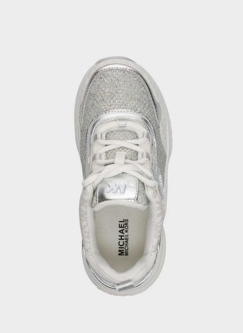 Michael Kors Youth Olympia High Top Lace Up Sneakers
