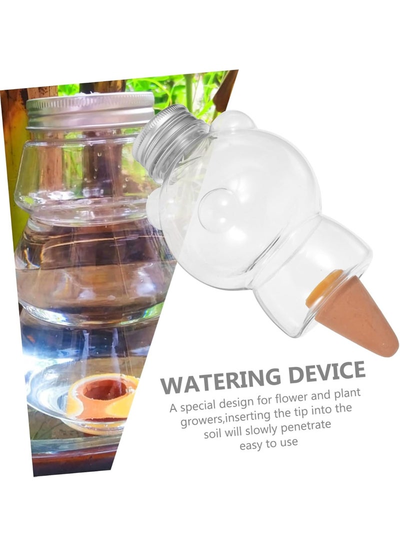 PTTIMFFM 3 PCS Self Watering Globes for Plants, 400ml Automatic Plant Watering Stakes, Cute Bear Shape Watering Bulbs for Potted Plants - Image 4