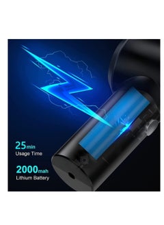 Generic Mini handheld vacuum cleaner, portable and rechargeable Cordless Vacuum Cleaner with LED and USB lighting, car and home keyboard vacuum cleaner and pet hair removal black from Rana store  - Image 5